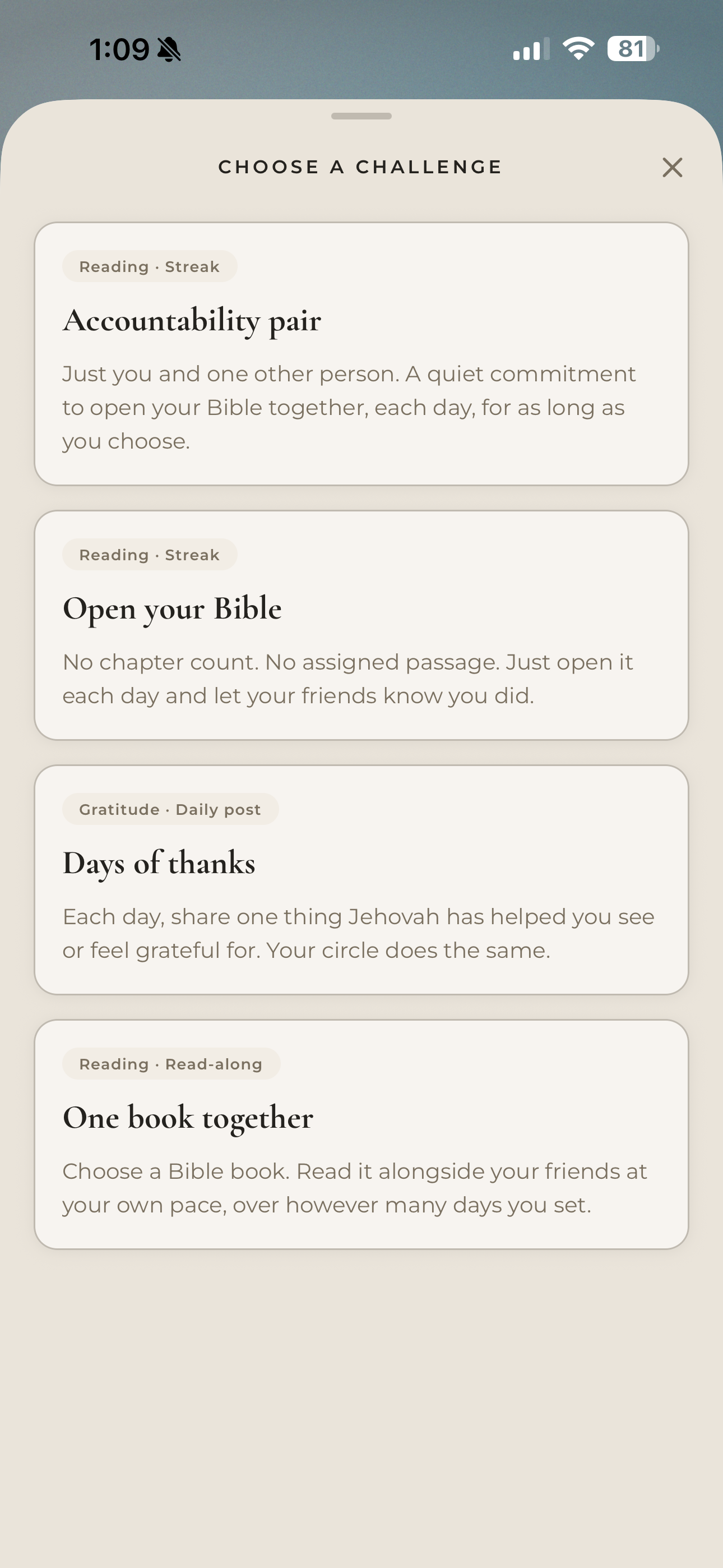 Friends – Choose a Challenge
